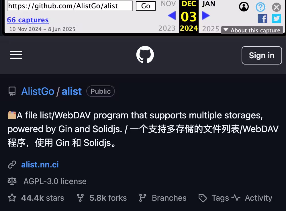著名网盘聚合工具 Alist 被出售,官网已切换域名。但新公司有黑历史… 4 著名网盘聚合工具 Alist 被出售,官网已切换域名。但新公司有黑历史… 4
